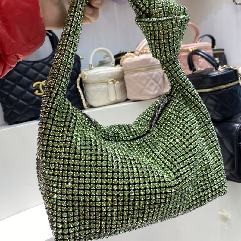Super A Rhinestone Bag Full Diamond Bag Women'S Personalized Niche Brilliant Diamond Evening Handbag High-End Sense - Image 3