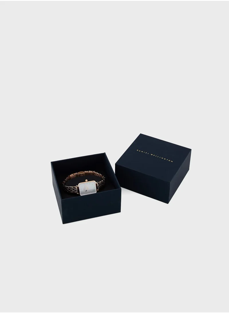 DANIEL WELLINGTON Quadro Steel Strap Analog Watch