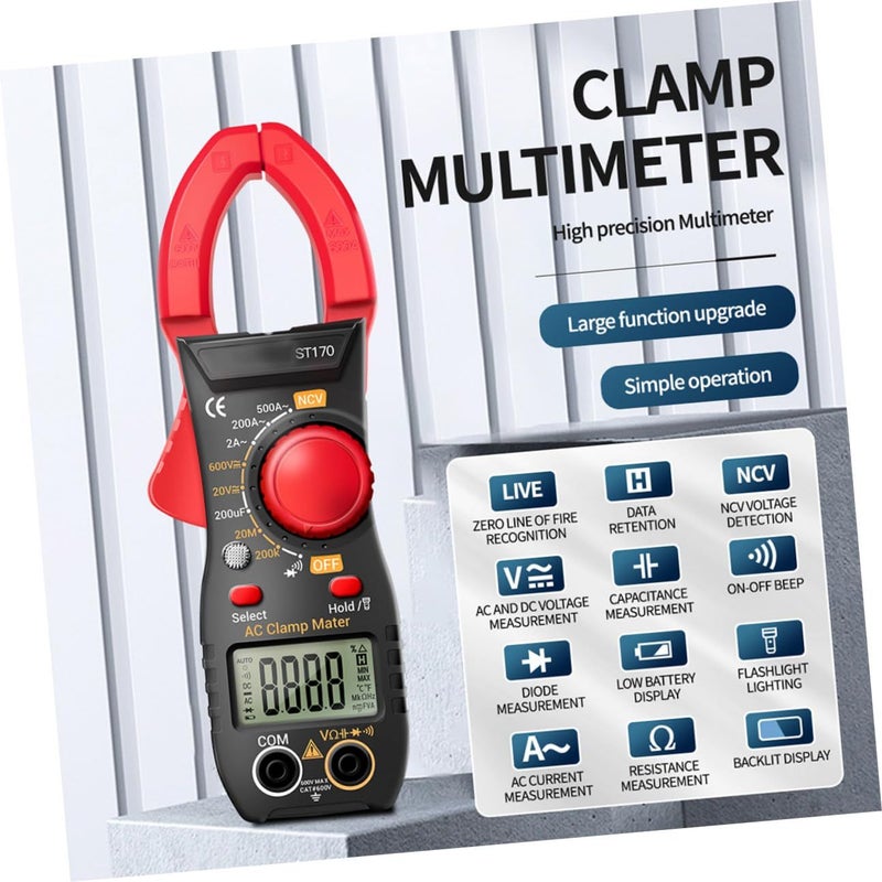 Digital Clamp Meter Multimeter High Precision AC DC Voltage Current Tester Portable - Image 5