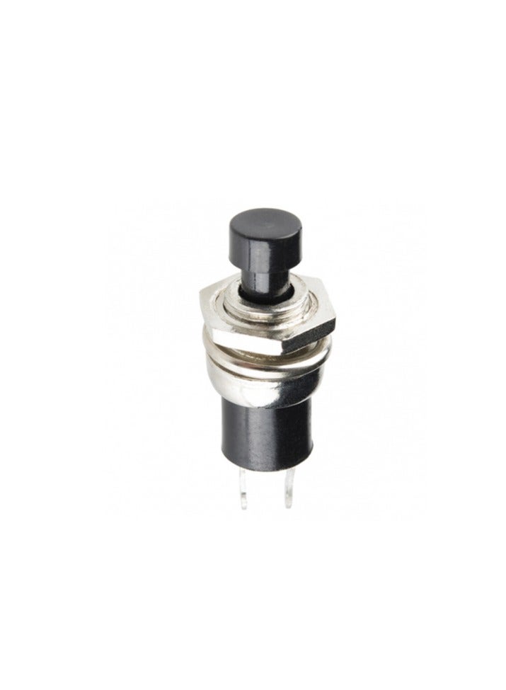 KNP KNP Momentary Button  Panel Mount Black is designed for easy installation in various control panels and electronic devices This button features a sleek black finish providing a modern aesthetic while ensuring reliable operation in temporary switch applications.  - Image 2