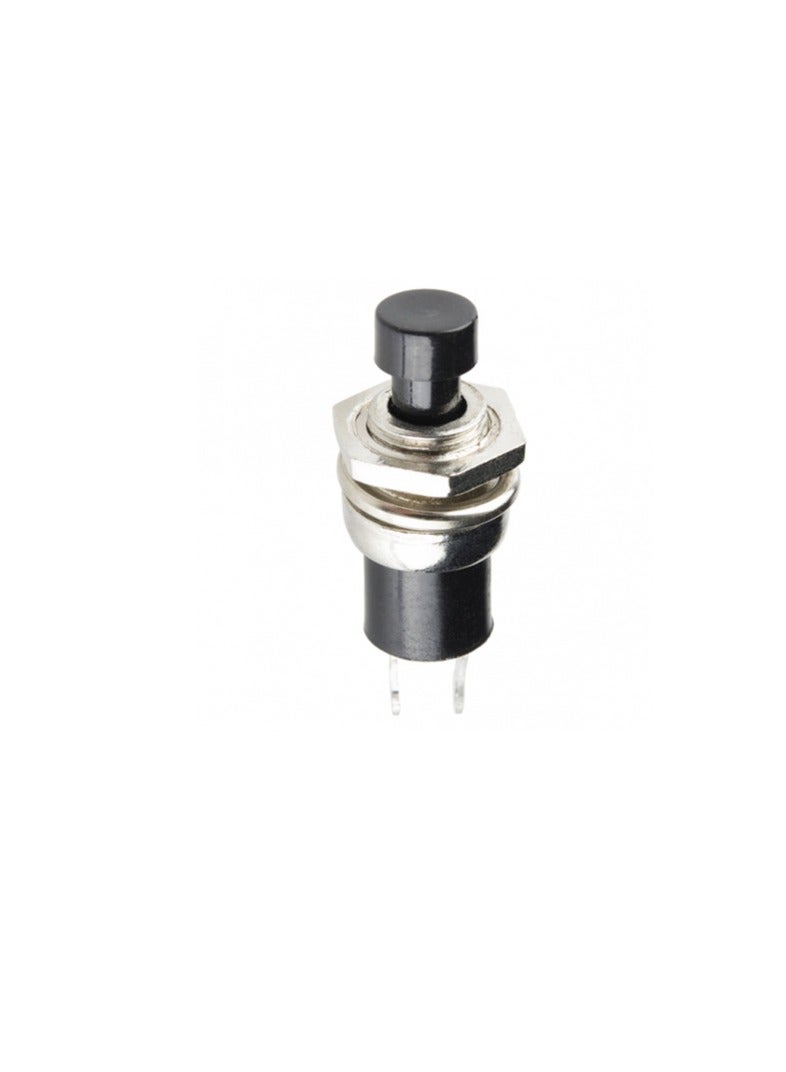 KNP KNP Momentary Button  Panel Mount Black is designed for easy installation in various control panels and electronic devices This button features a sleek black finish providing a modern aesthetic while ensuring reliable operation in temporary switch applications.  - Image 3