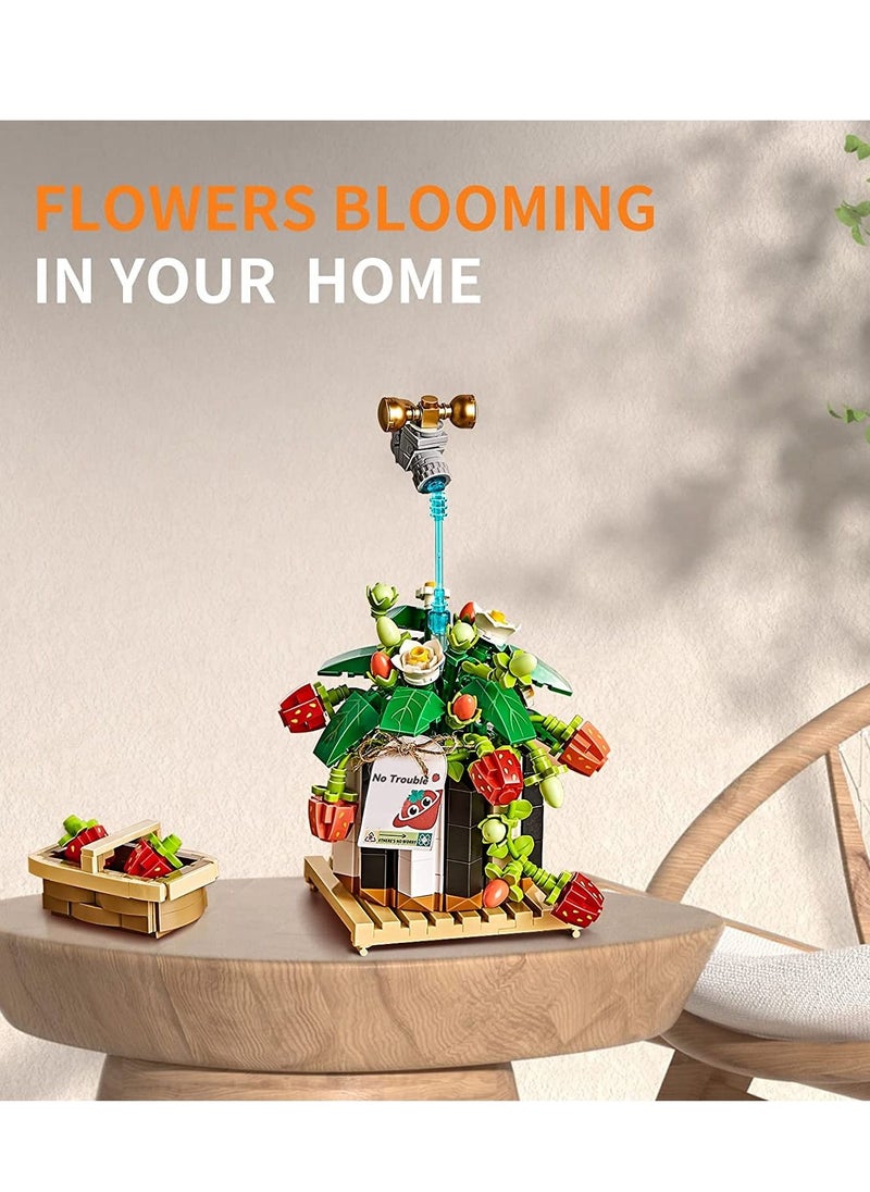 ELLEGLAM Flower Building Toy Set Mini Blocks Bonsai Model Ideas DIY Building Blocks Kit  - Image 4