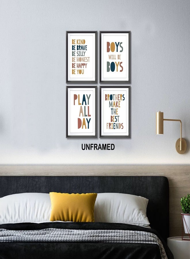 AEHIE Boys Quotes Positive Affirmations Poster Prints for Home Boys Room Playroom Nursery Classroom Decor,Boho Earthy Colors Decorations Prints Wall Art Unframed 4pcs 8x10 Inches - Image 4