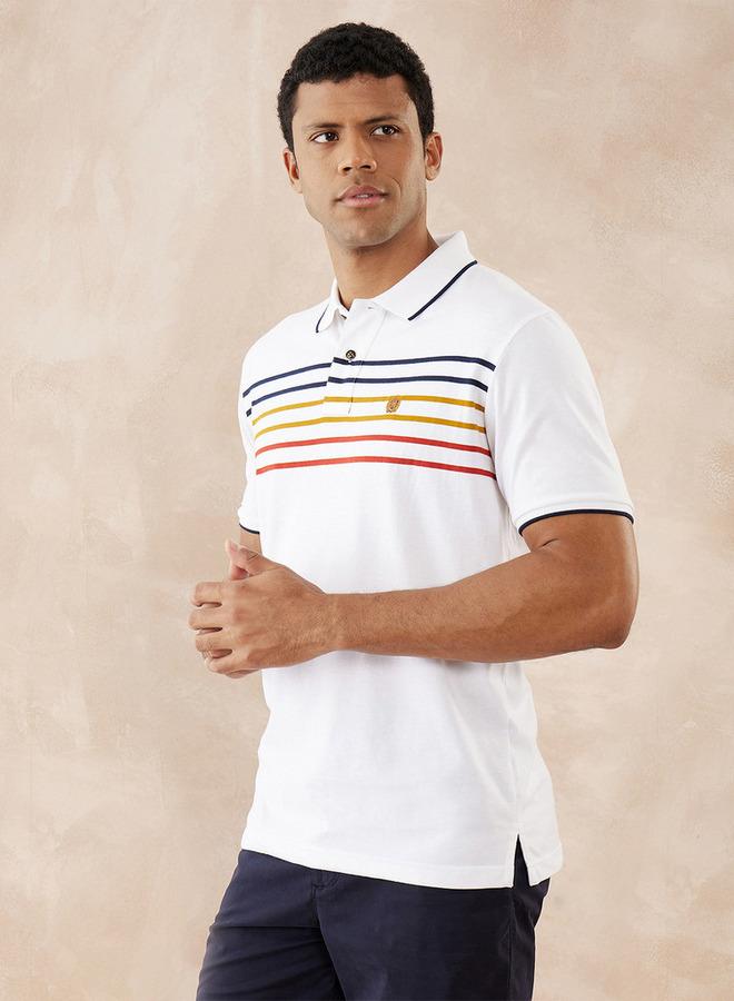 Fahrenheit Striped Polo T-shirt - Image 3