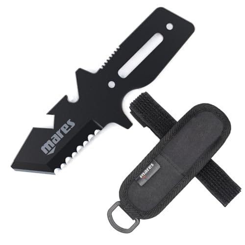 Mares Neutron Stainless Steel 137mm Long Scuba Dive Knife | Sheath with Loops & Straps Included - Image 1
