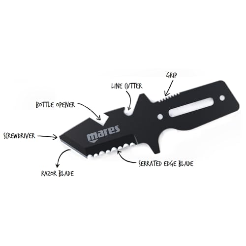 Mares Neutron Stainless Steel 137mm Long Scuba Dive Knife | Sheath with Loops & Straps Included - Image 5