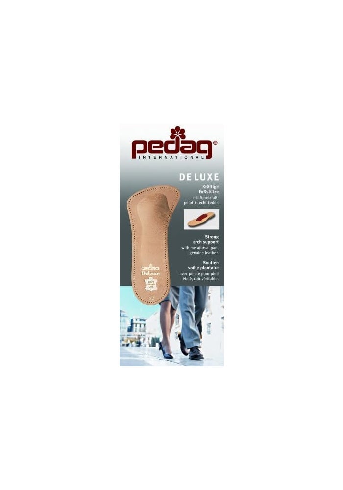 Pedag De Luxe 3/4 Leather Shoe Insoles for Arch and Splayfoot Support - Image 2