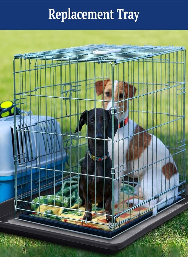 Pet Clean Rabbit Cage Replacement Tray 18 inch for Pet cage, Dog Crate, Plastic Bottom Pan Floor Liners for Crates Kennel for Dogs and Cat, 18 inch, Black - Image 5