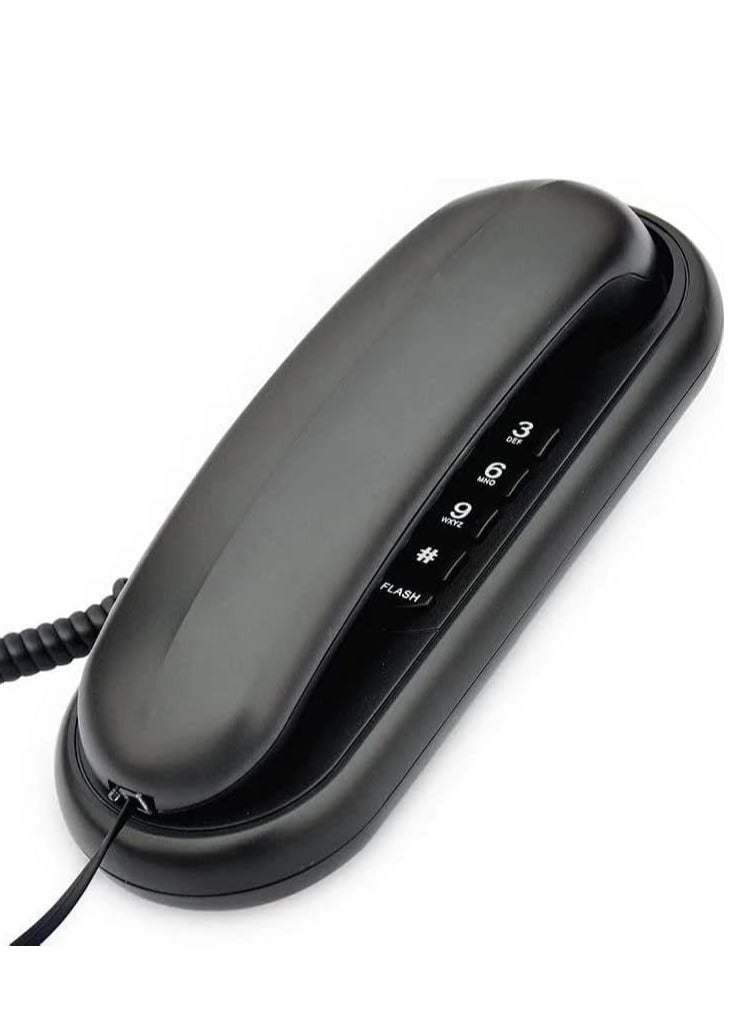 Corded Phone Landline for Home Wall Mountable Black Used in House Hotel Office Bank Call Center Kitchen - Image 2