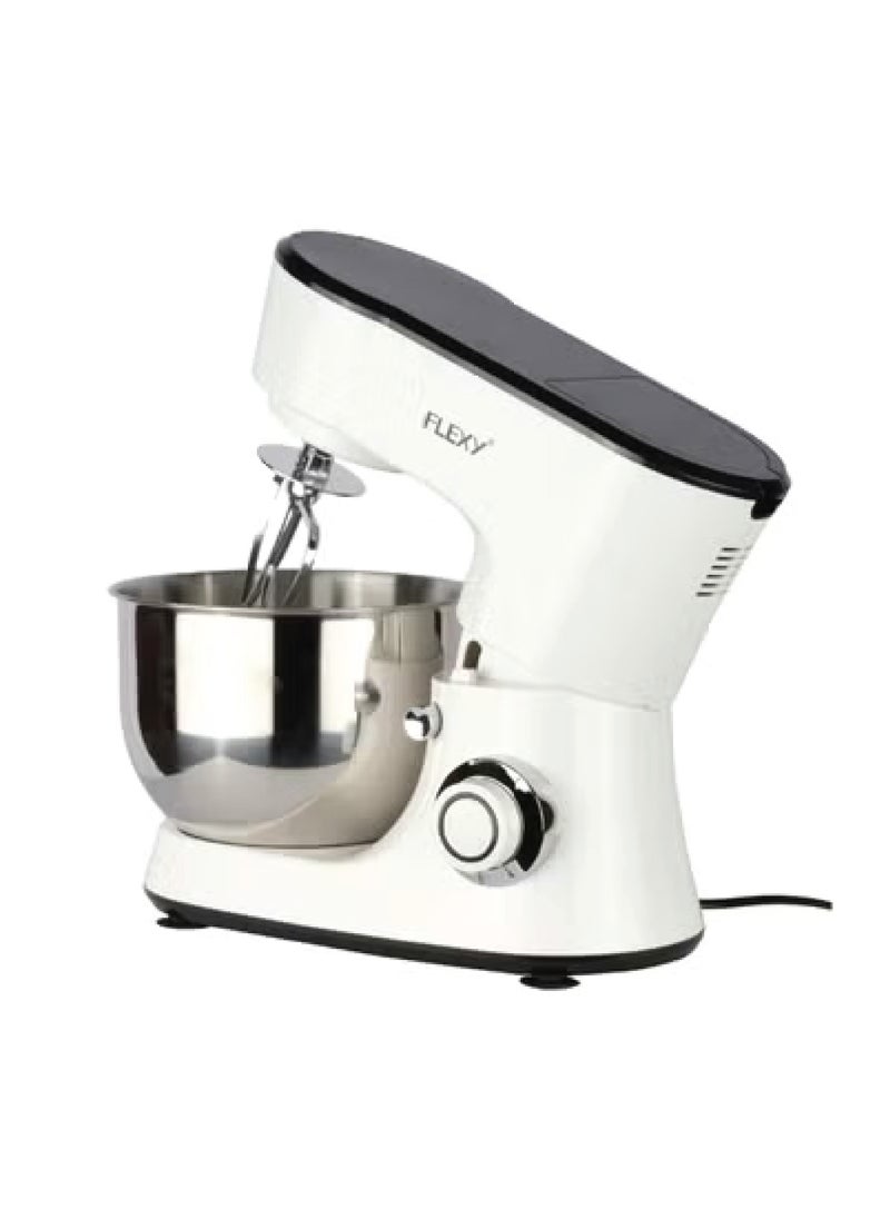 Flexy Flexy 3 In 1 Stand Mixer and Food Processor 4.8L 1000W with Meat Mincer Blender 1.5L Glass Jug 6 Speed Pulse Function 3 Aluminum Whisks Bowl with Lid and Splash Guard  - Image 5