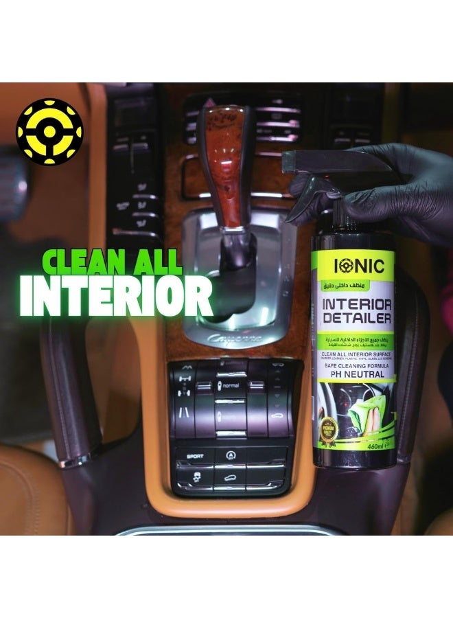 IONIC Car Interior Cleaner Spray – Multi-Purpose Interior Car Care Cleaning Solution for Dashboard, Seats, Leather, Plastic, Vinyl & Upholstery Deep Cleaning and Interior Protection Formula - Image 3