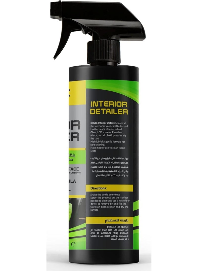 IONIC Car Interior Cleaner Spray – Multi-Purpose Interior Car Care Cleaning Solution for Dashboard, Seats, Leather, Plastic, Vinyl & Upholstery Deep Cleaning and Interior Protection Formula - Image 2