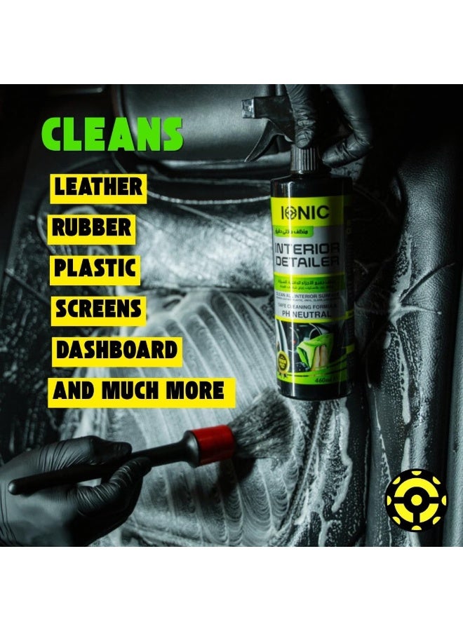 IONIC Car Interior Cleaner Spray – Multi-Purpose Interior Car Care Cleaning Solution for Dashboard, Seats, Leather, Plastic, Vinyl & Upholstery Deep Cleaning and Interior Protection Formula - Image 5
