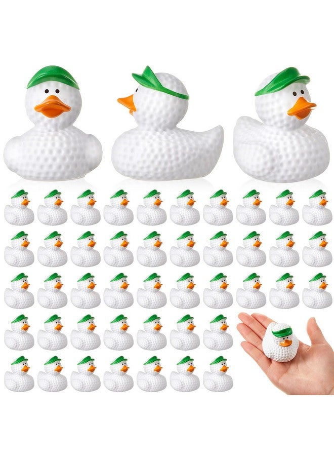 DEEKIN 24 Pcs Golf Ball Rubber Duck 2 Inch Bulk Sport Party Favors for Birthday Party Decorations Golf Club Player Gift - Image 1