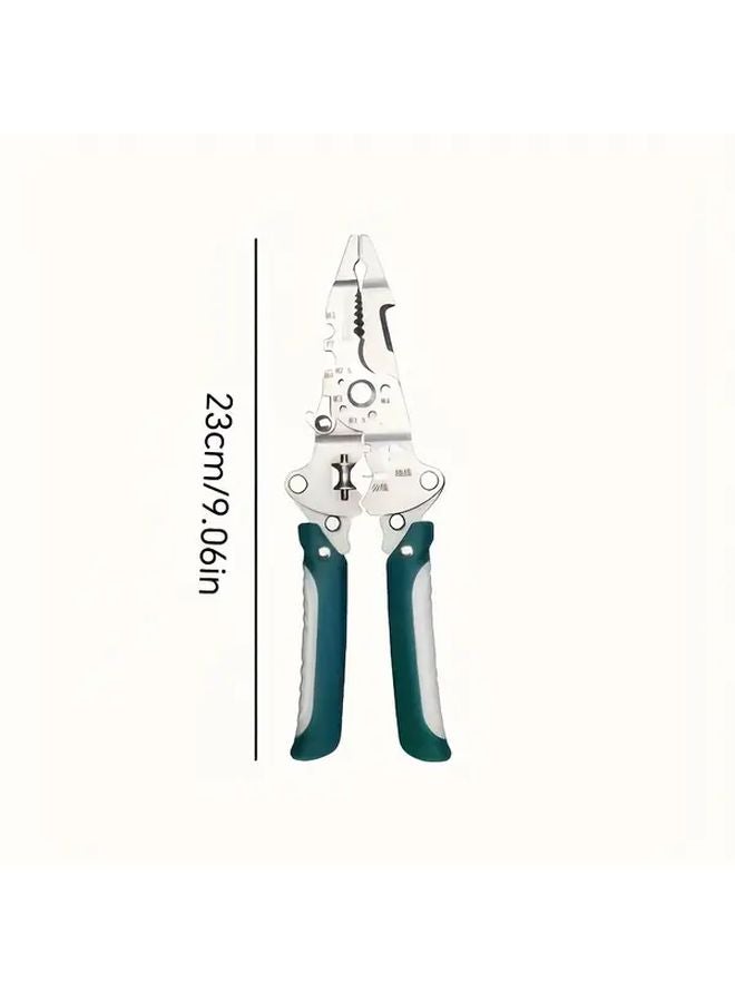 Heavy Duty Wire Stripper Multi Function Tool Foldable Crimping Cutting Twisting - Image 3