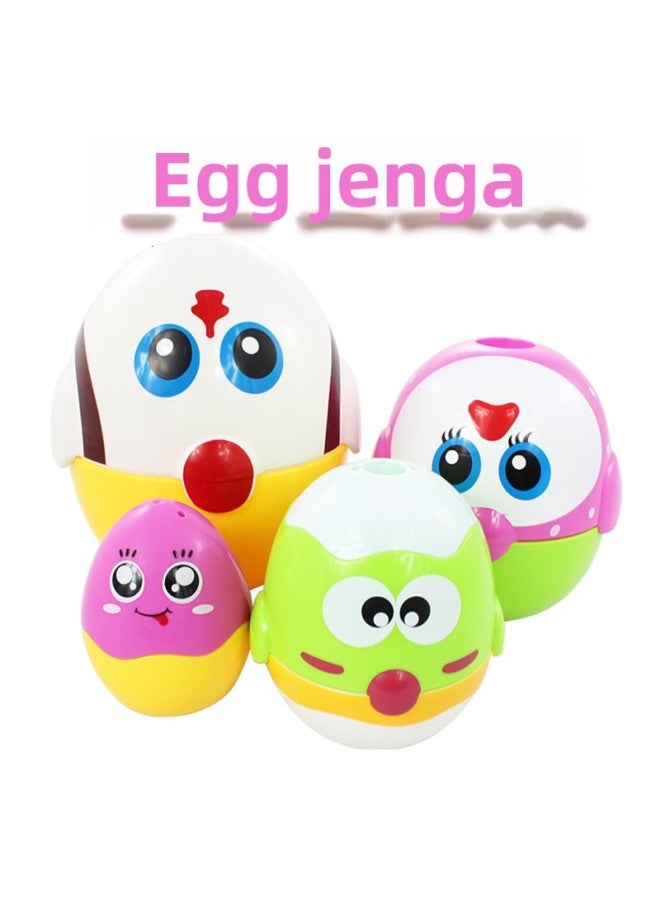 Baoli Egg Stacking Music Infant Early Childhood Education Toy Chick Set Cup Ring Music Layer By Layer 1228-Color:1228  - Image 3