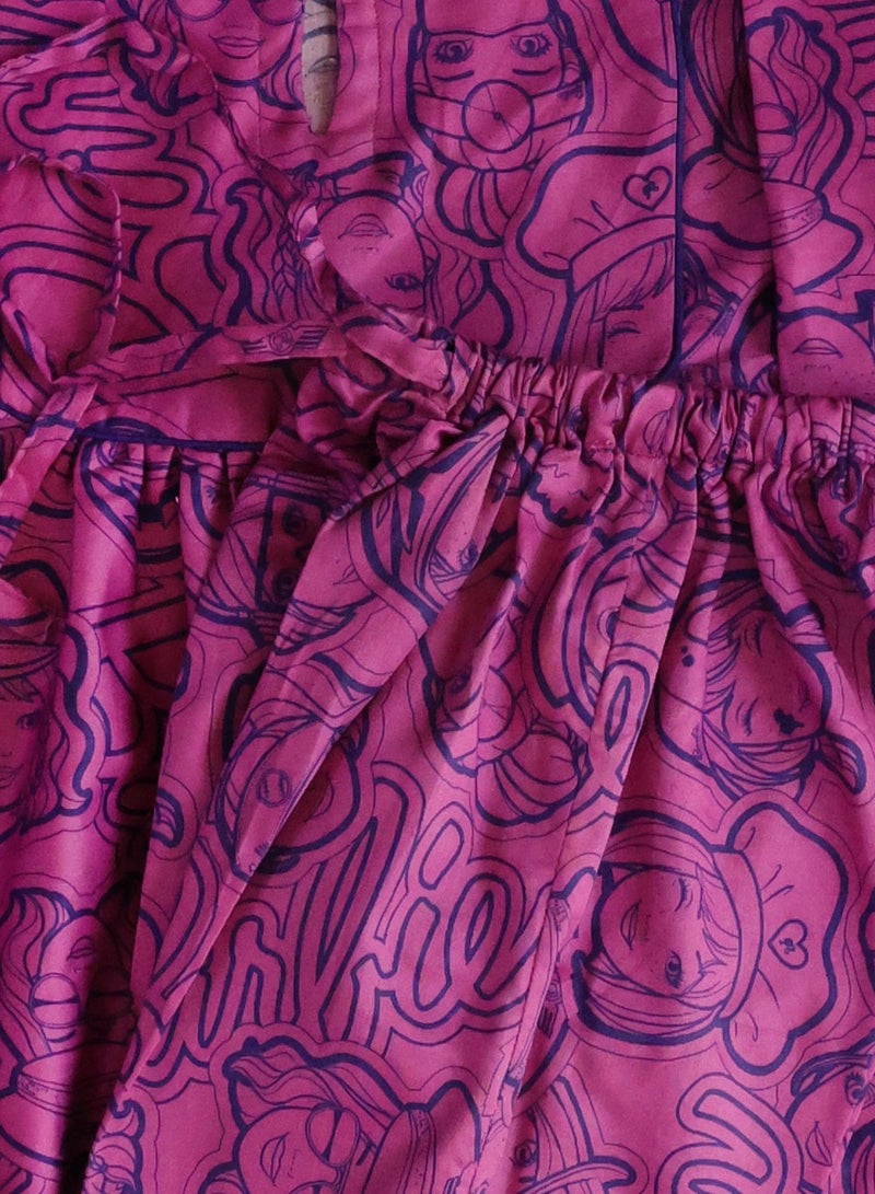 كيدابهو طقم بيجامات للأطفال - شخصيات كرتونية رائعة - قطعتان - Image 2