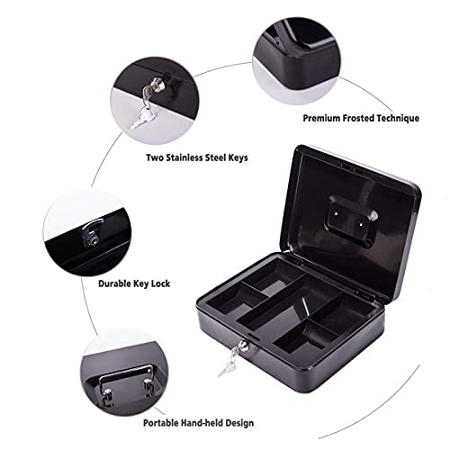 Bilvina 6 Metal Money Cash Box with Double Layer Multi Color Pack of 1 BL 02 - Image 4