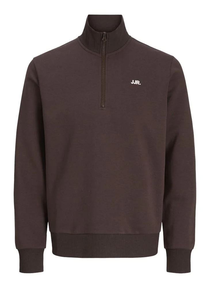 ج ج ريبل Brebel Logo Sweat Half Zip Cardigan