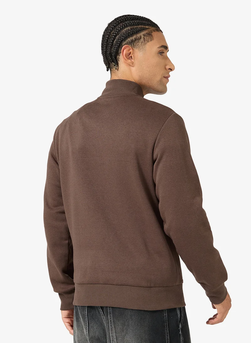 JJ Rebel Logo Sweat Half Zip Cardigan