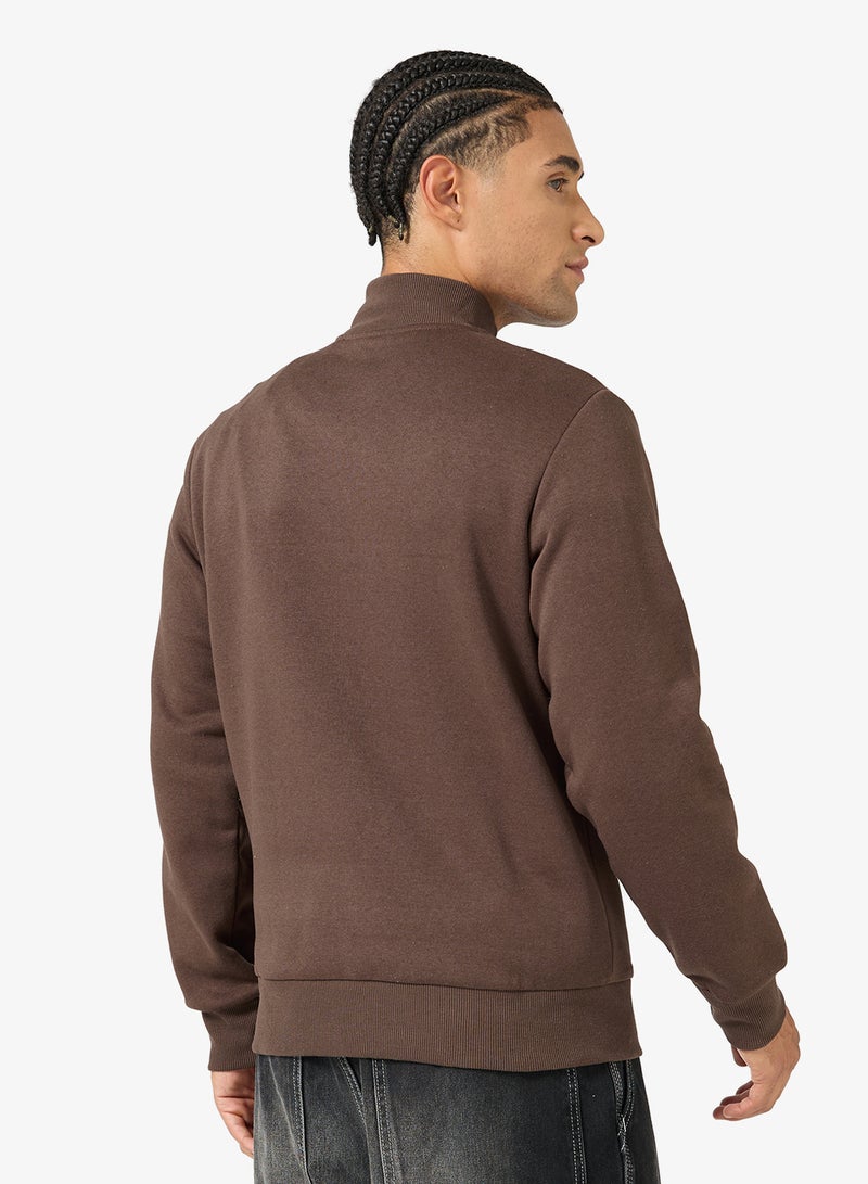 JJ Rebel Logo Sweat Half Zip Cardigan - Image 2