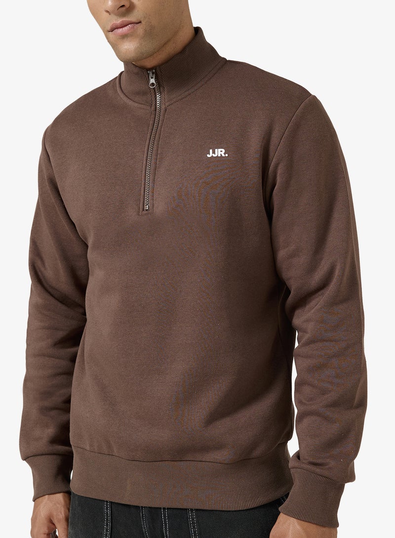 JJ Rebel Logo Sweat Half Zip Cardigan - Image 3