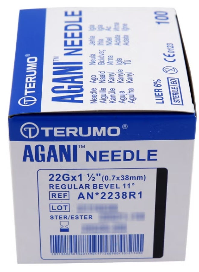 Agani Needle 22G x 1 1/2 (0.7 x 38mm)