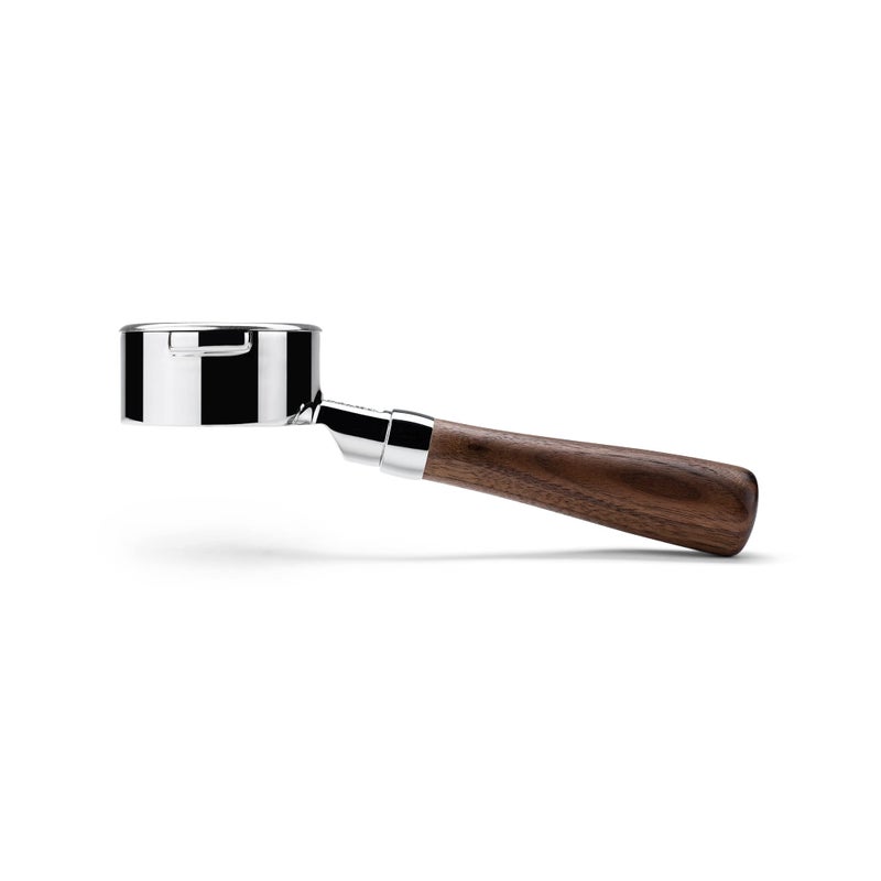 Crema Coffee Products - 58mm Bottomless Portafilter - Compatible with Breville Dual-Boiler, Oracle, Oracle Touch Only - Not suitable with E61 groupheads, Walnut - Image 3
