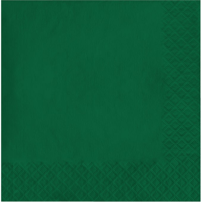 HUNTER GREEN LUNCHEON NAPKIN 2 PLY SOLID