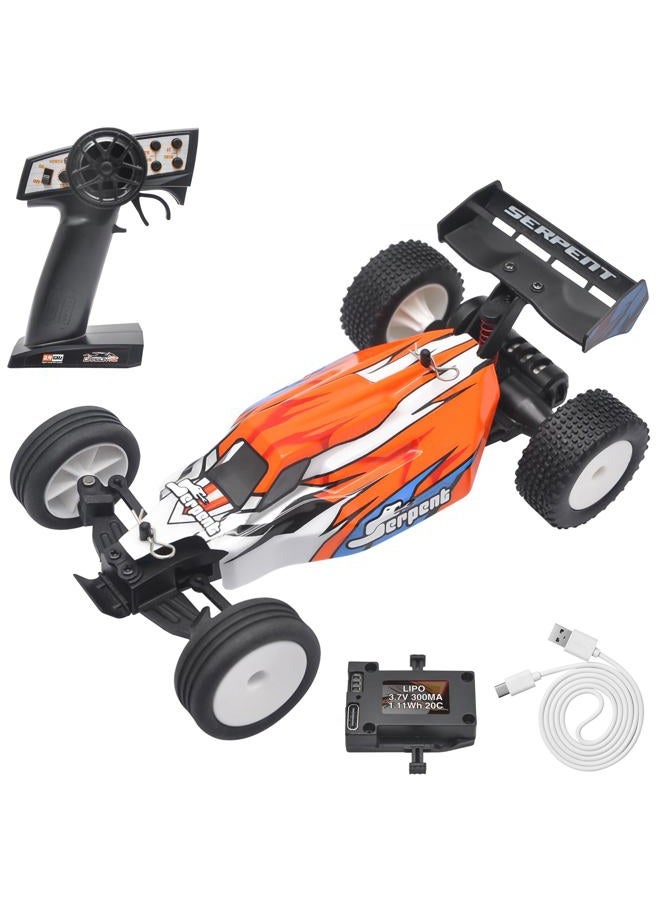 Serpent Mini Spyder RTR 1/24 RC Off-Road Car, 2.4GHz Remote Control, Dual Drive, High Performance, Orange, 8 x 6 x 5 inches, Ages 8+, Unisex Adult - Image 1