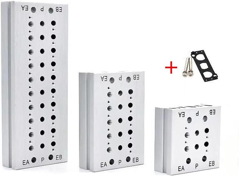 SY7120 2F Solenoid Valve Air Exhaust Manifold Pneumatic Base Valve Station With Gaskets - Image 3