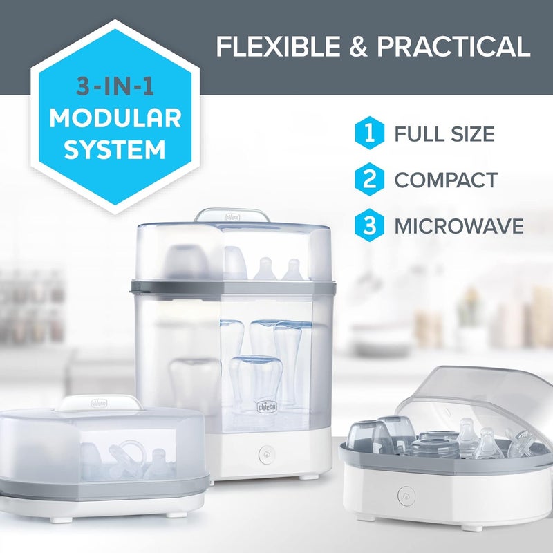 Chicco Baby Bottle Steam Sterilizer 3 in 1 Modular System - Image 3
