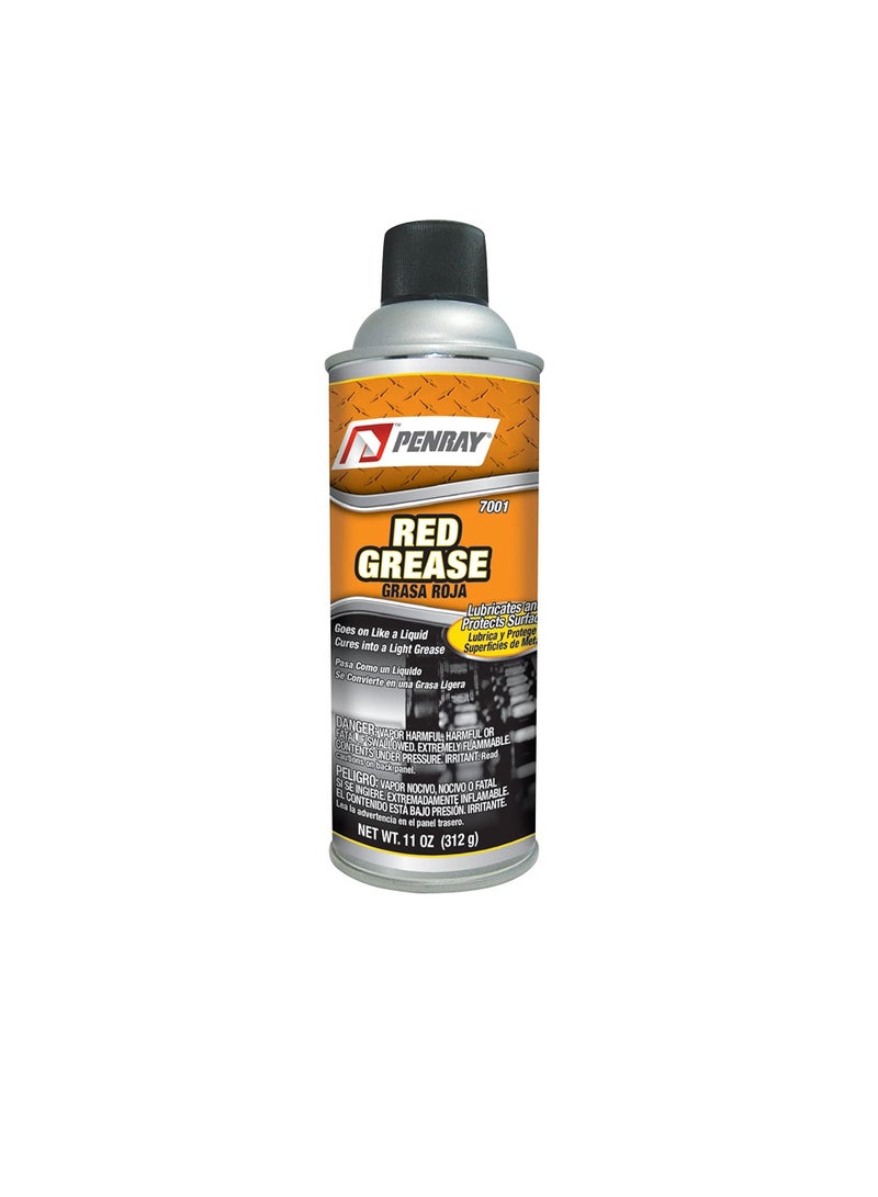 Penray 7001 Red Grease - 11-Ounce Aerosol Can for Car Motorcycle & tools Brand: penray - Image 1