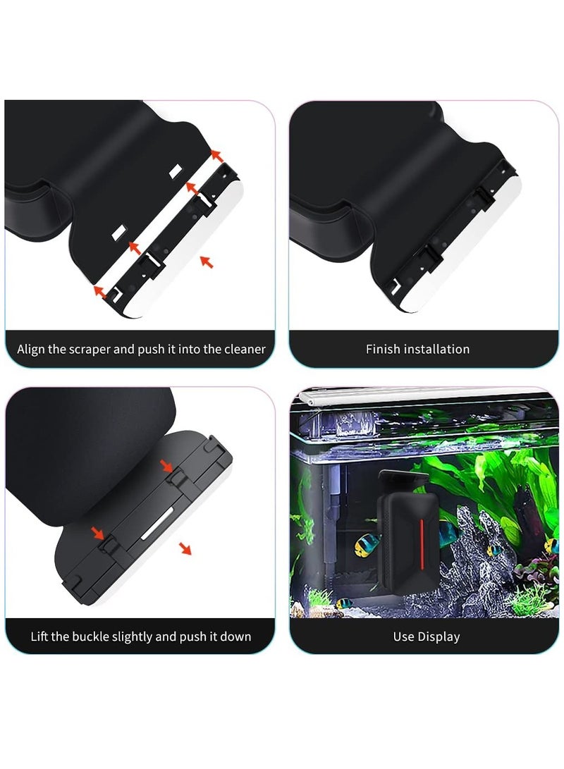 SYOSI Aquarium Glass Cleaner Strong Magnetic Brush Floating Magnetic Aquarium - Fish Tank Cleaner - Scrubber & Scraper Aquarium Cleaning Tools – Floating Fish Tank Cleaner (S)  - Image 4