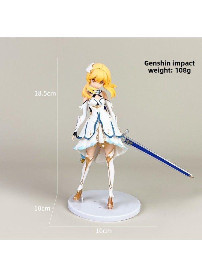 The Original Beautiful Girl, The General Of Thunder And Lightning, On Behalf Of The Shadow Of Constant Silence, Hand-made Animation Model Ornaments, Scenery Decoration, Secondary Element-Color:Genshin Impact-ying [bag]