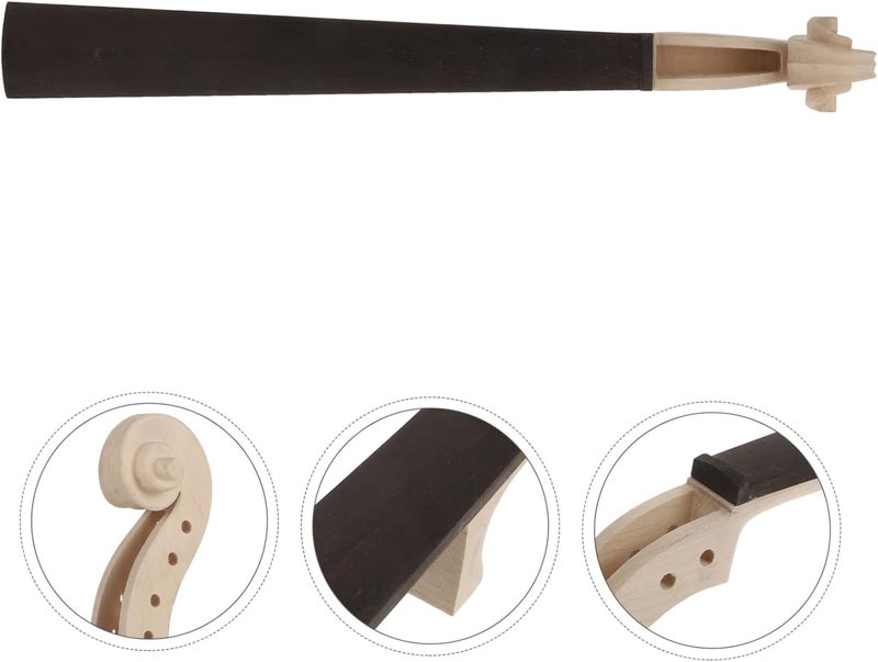 TOYANDONA Violin Neck Fingerboard Maple Wooden Violin Accessory Fingerboard for Replacement - Image 3