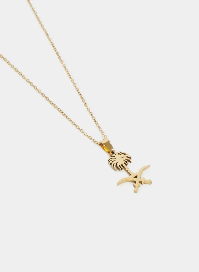 Styli Styli Saudi Palm Tree Necklace