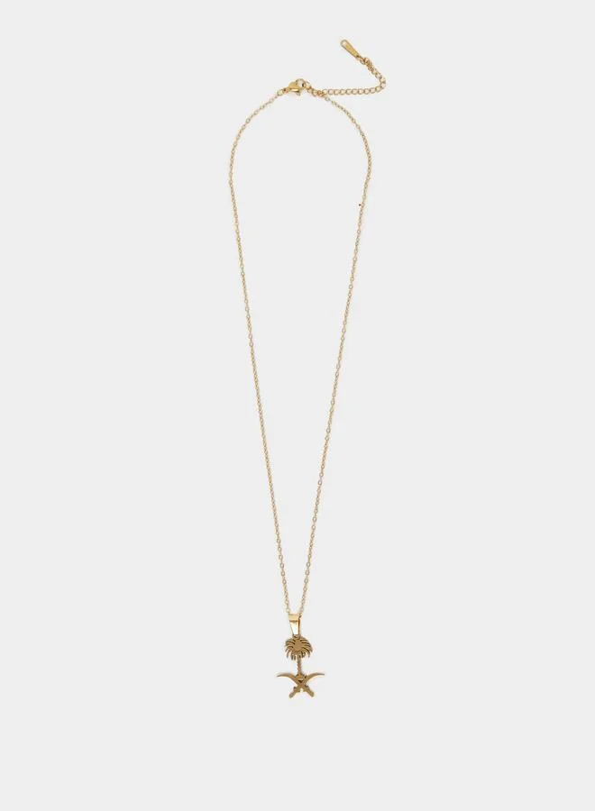 Styli Styli Saudi Palm Tree Necklace