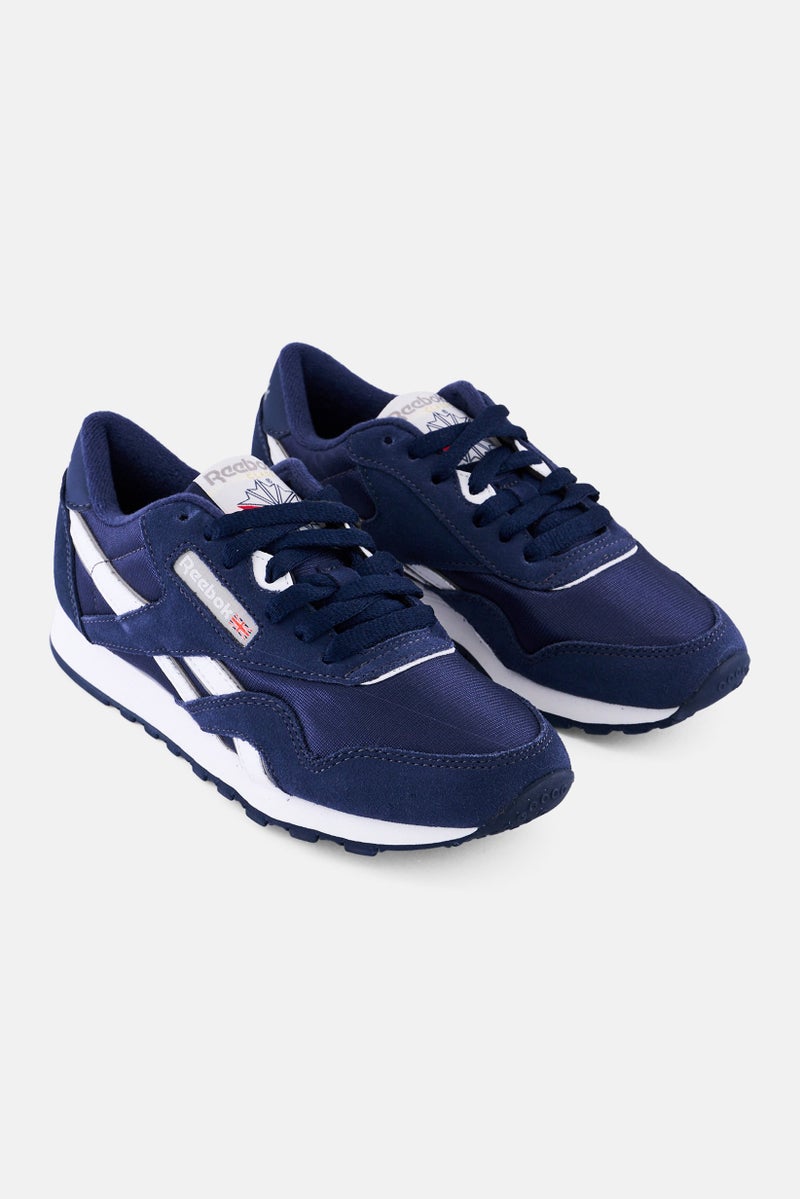 Reebok Kids Boy Cl Nylon Lace Up Running Shoes, Navy  - Image 1