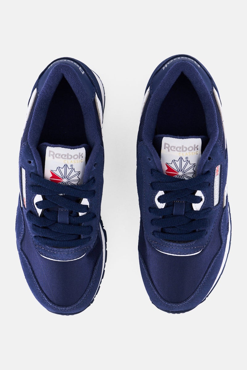 Reebok Kids Boy Cl Nylon Lace Up Running Shoes, Navy  - Image 4