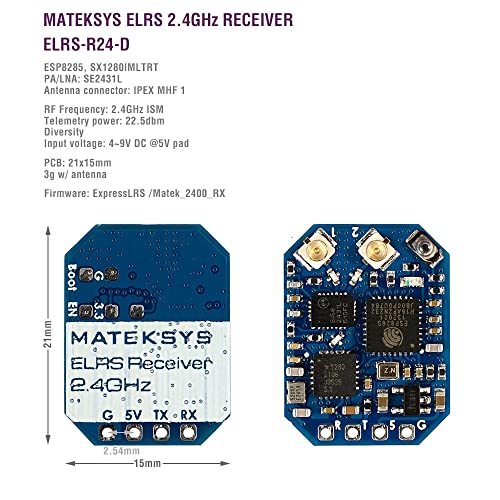 SoloGood ماتيك ماتيكسيس إكسبريس إل آر إس ELRS 2.4GHz ELRS-R24-D مستقبل نانو لطائرات RC FPV الصغيرة والمتوسطة والطيران الحر لمسافات طويلة - Image 2