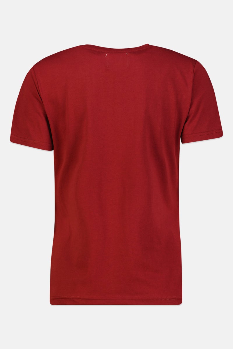 Fudo Comforts By Fudo Women Crew Neck Short Sleeve Plain T-Shirt, Brown - Image 2