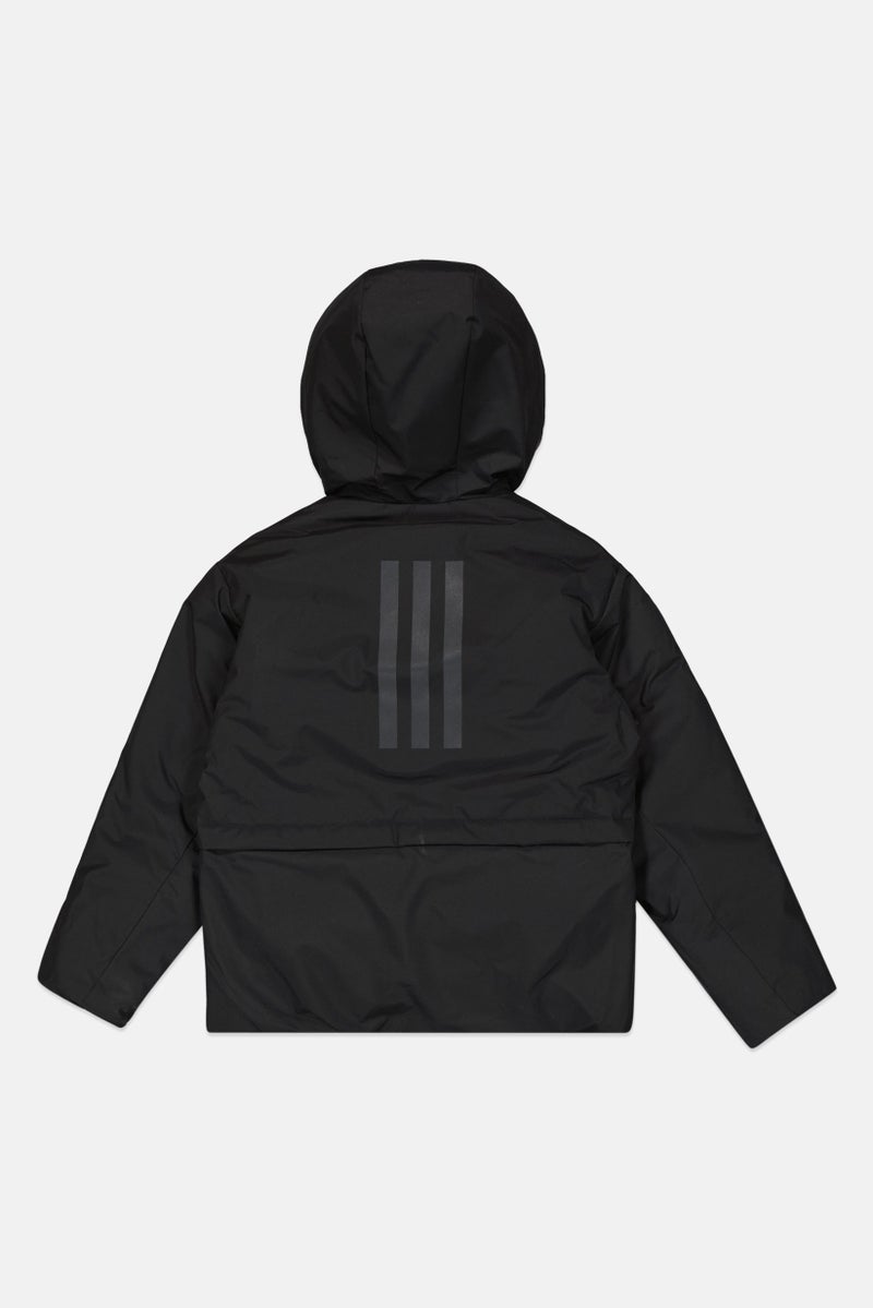 Adidas Kids Boy Sportswear Fit Long Sleeve Outdoor Jacket, Black - Image 2