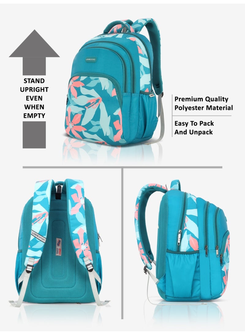 لافي حقيبة ظهر لافي سبورت نوفا  لتر متوافقة مع اللابتوب وغطاء مطر بلون أزرق سماوي - Image 5