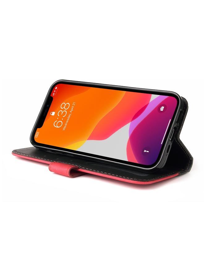 Zaboon Case For iPhone 12 Pro Max Business Stitching-Color Horizontal Flip PU Leather Case with Holder & Card Slots & Photo Frame - Image 5