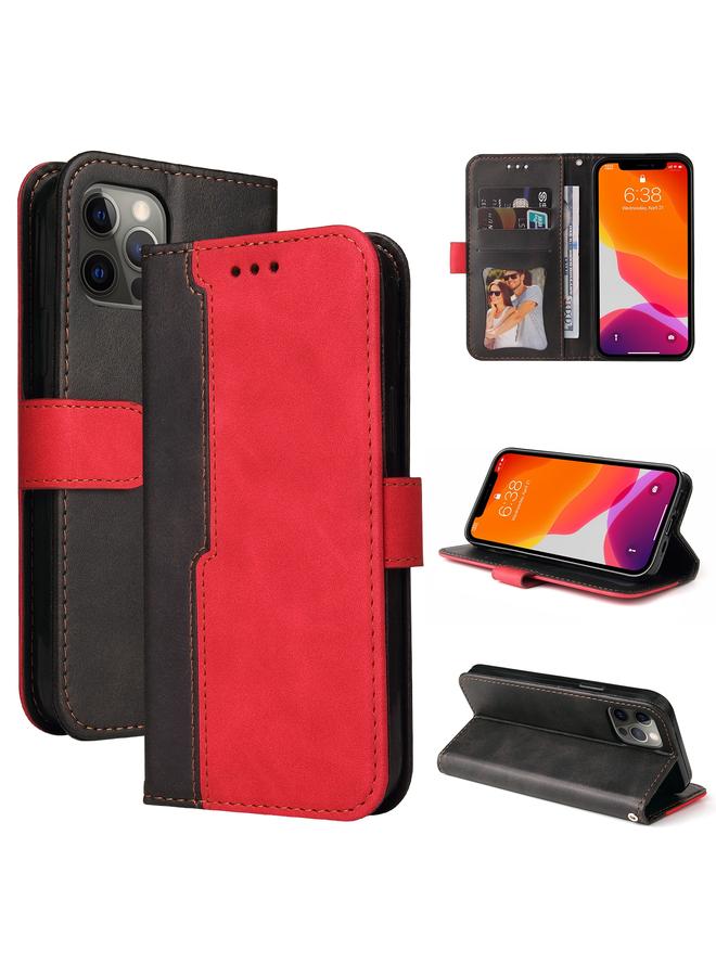 Zaboon Case For iPhone 12 Pro Max Business Stitching-Color Horizontal Flip PU Leather Case with Holder & Card Slots & Photo Frame - Image 1