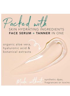 Beauty by Earth Face Tanner Serum - Fair to Medium Sunless Tanner for Face Sunless Tanner with Hyaluronic Acid - Self Tanner for Face Self Tan - Natural Face Tanner for Face Self Tanner  - Image 3