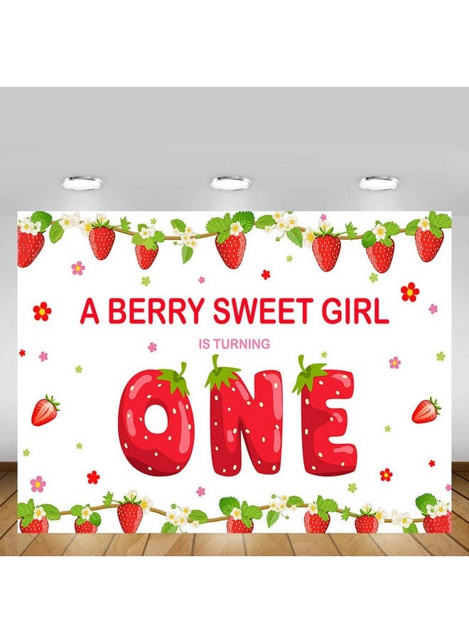 Strawberry Girl First Birthday Party Photo Background Banner Berry Sweet Girl 1St One Birthday Red And Green Fruits Backdrops Props For Cake Table Supplies 7X5Ft - pzsku/Z9D50EAC1BA5C8A779D75Z/45/_/1697271187/771bfff5-a21d-4c8b-adbb-dc8a9de0f9cd