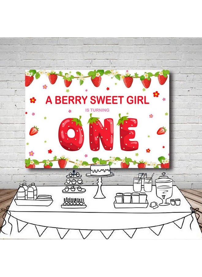 Strawberry Girl First Birthday Party Photo Background Banner Berry Sweet Girl 1St One Birthday Red And Green Fruits Backdrops Props For Cake Table Supplies 7X5Ft - pzsku/Z9D50EAC1BA5C8A779D75Z/45/_/1697271197/699caa6a-21ac-4d87-9647-5fa20f757a61