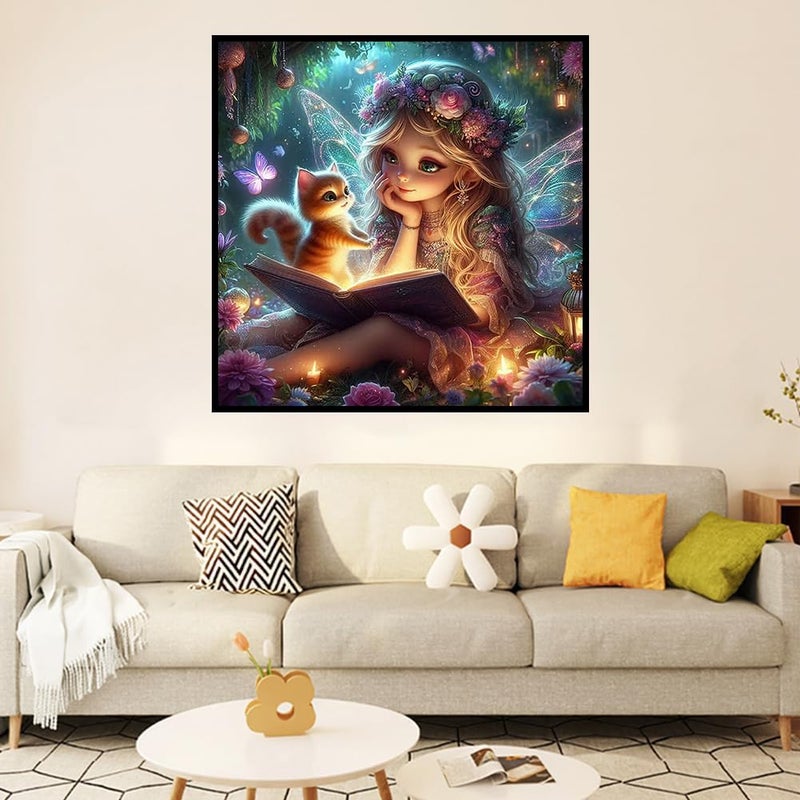 Ekuxom Fairy Diamond Art Kits For Adults-5D Diamond Painting Kits For Adults-Diy Crystal Rhinestones Diamond Painting For Wall Home Decor 14X14Inch - Image 5